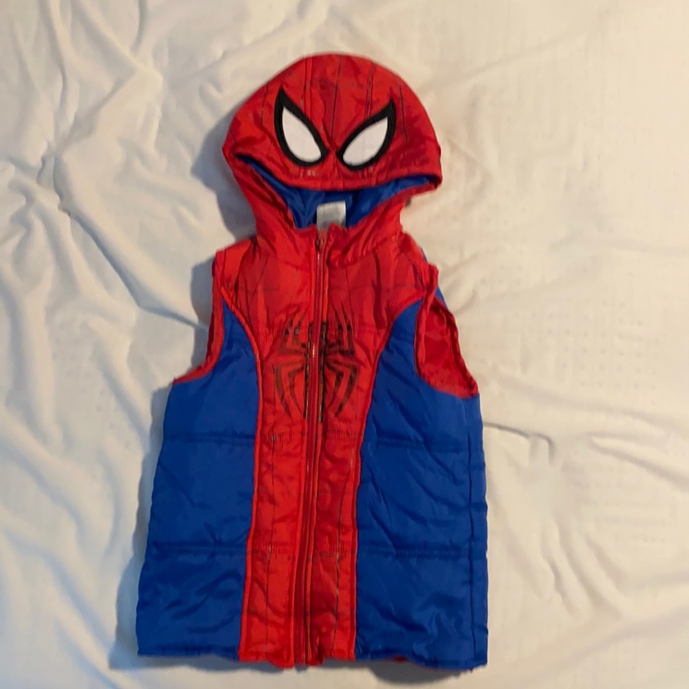 Marvel Spider-Man short sleeve rain coat size 6